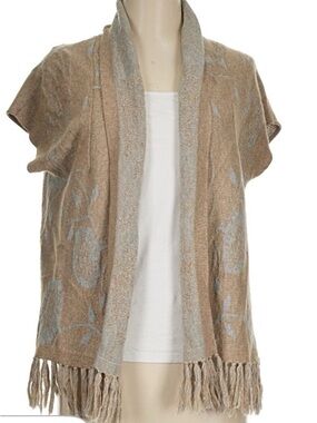 Angel Of The North Multitone Knit Top - Brown, Cream & Gold